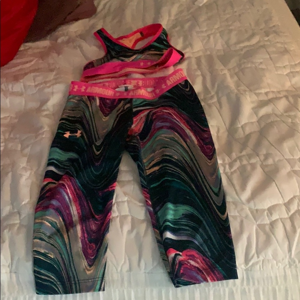 Kids Two-piece under armour workout outfit